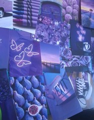 Bundle Lot Purple Theme Art Print Photography Decor Collage Photos Aesthetic