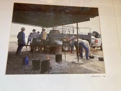 Pair Of Framed Ranch Branding Photo Prints. “06 Ranch, Photographed By Caruth”