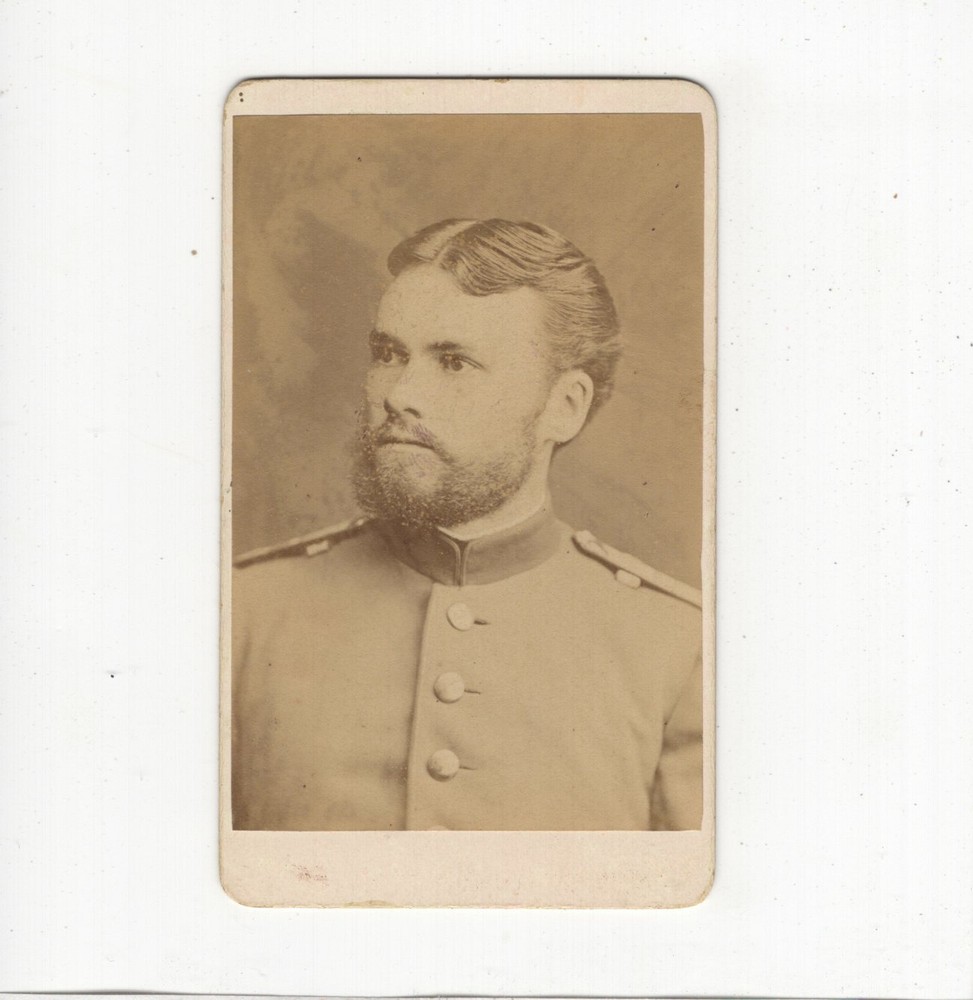 CDV Photo Soldier with Dedication – Munich 1877