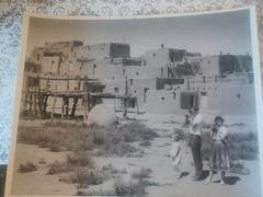TaosPueblo Ancient Native American Indian Settlement NM 1000 Years Old Adobe