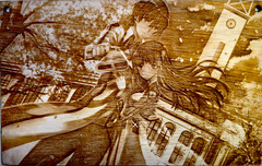Laser Engraved Custom Photo on Birch Wood 15×11 Wall Art Decoration Aesthetic 3D