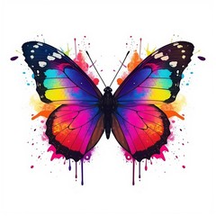 Colorful Butterfly Wall Art Digital Download | Abstract Butterfly Printable | HD