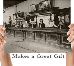 LSA Saloon – Bartenders at Your Service Photo – 11X14 Unframed Print – Great Vin