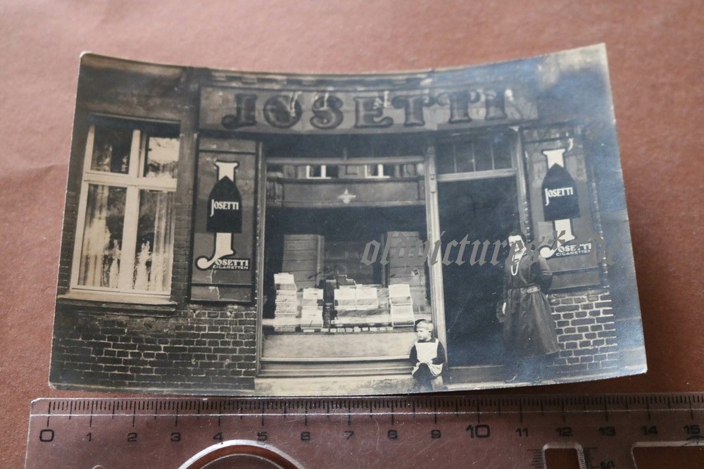tolles altes Foto Geschäft Zigarren Cigaretten Josetti 1924 – Berlin ???