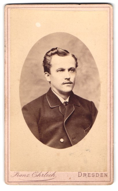 Photograph Franz Ehrlich, Dresden, Königsbrückerstr. 50, Portrait Young Man i