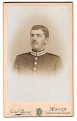 Photograph C. Berné, Munich, Türkenstr. 20, Portrait Soldier in Uniform