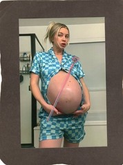 Lp21) Photo Woman Art Model Woman Pregnant.