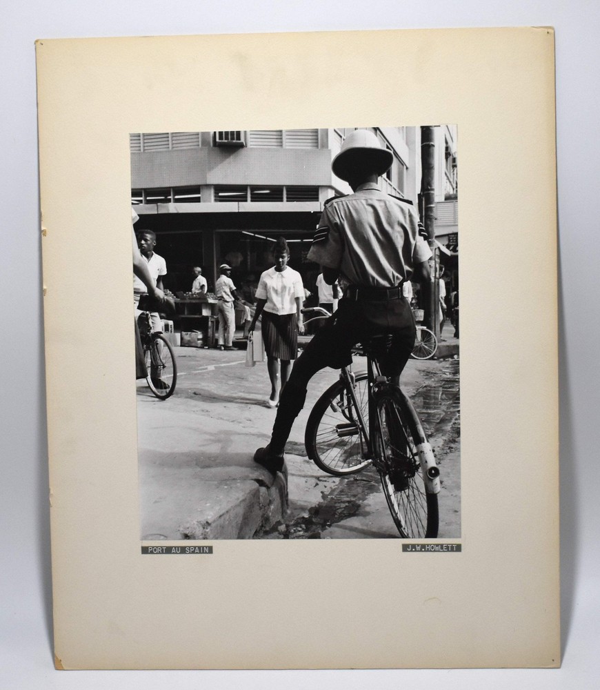 Vintage James W. Howlett Black and White Photograph, ‘Port Au Spain’
