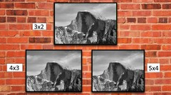 Classic Black/White Half Dome View, High Resolution Image, Many Formats, TV Art