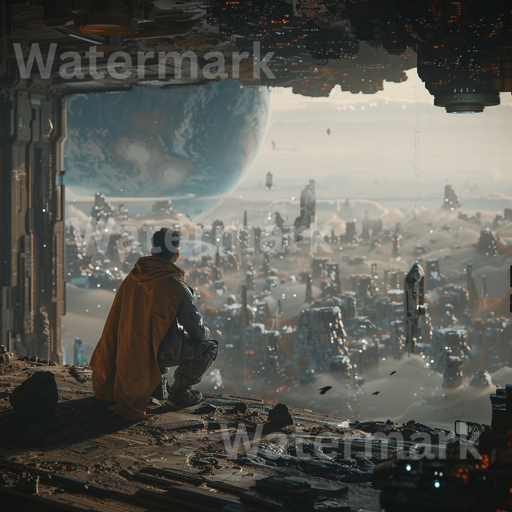 Hyper-Realistic Futuristic Cityscape Digital Art | AI-Generated Sci-Fi Download