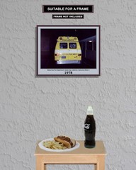 1978 Santa Ana Fire Paramedic Van (Medic-1) 8×10 Unframed Photo VFRPBT_0038