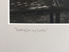 BRUCE BLUM SIGNED B&W Photo Print (16″X 20″)-«Look For My Brother»