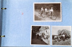 Photo Album Ancient B/W Photos 25 Sheets 75 Pictures Approx 23x16x4cm