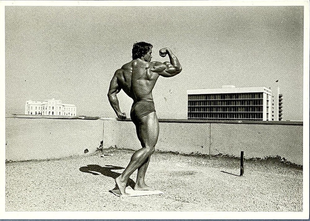 ARNOLD SCHWARZENEGGER California 1973 by George Butler Fotofolio Art Print Card