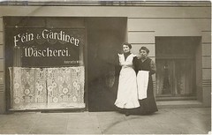 Shop Shop Fine & Curtains Laundry Women Poverty Vintage Circa 1914