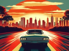 Car Image Retro Poster Digital Picture Photo Wallpaper Background