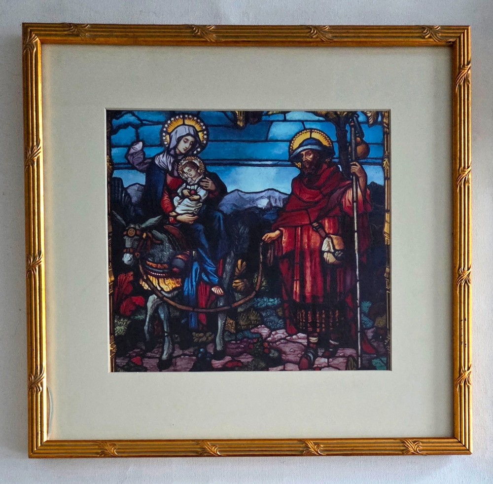 Framed Color Photo Church Stained Glass Saint Joseph’s University Philadelphia