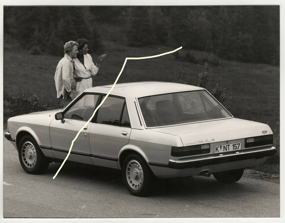 21x16cm factory photo 1977 Ford Granada 2.3 GLS press photo E