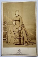orig. KAB photo photo photograph old fashion around 1870 Paris Le Jeune woman lady