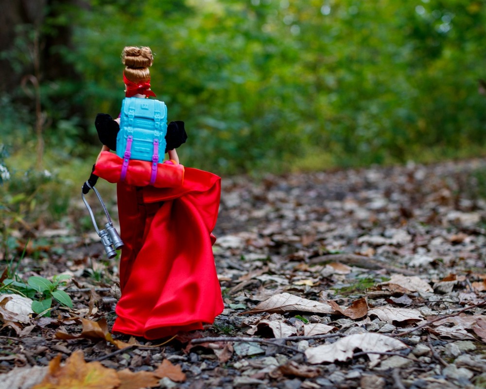 Winter Splendor Barbie Goes Hiking in Gettysburg Photograph