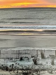 Bethany Beach Sunrise Photo Print 11 X 14 Blues And Yellow