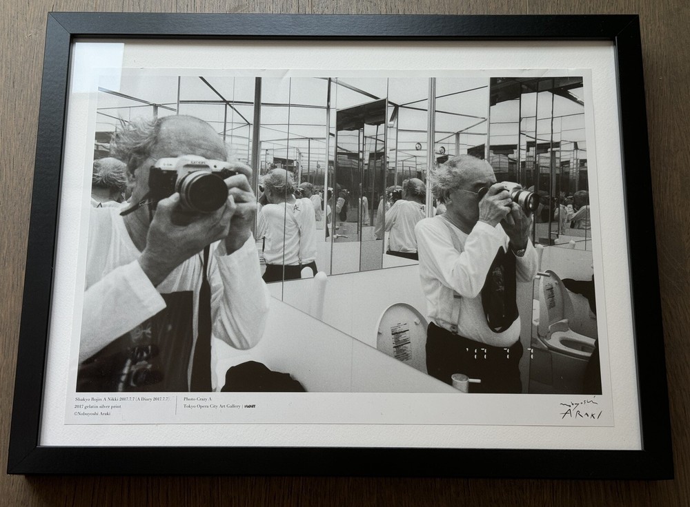 🎈SIGNED Nobuyoshi Araki – Self-Portrait, Original 2017, Lim Ed Photo Print RARE