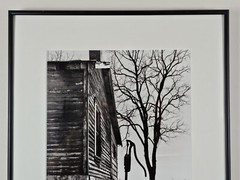Original Signed John Bower 35mm Fine Art B&W Photograph 20×16 Framed Midwest Art