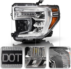 – for 2019 2020 2021 GMC Sierra 1500 W/Led Turn Signal Full LED Headlights Headl