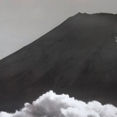 Large 1950s Photograph Mt Fuji Summer Koyo Okada Silver Gelatin Print Japan Vtg