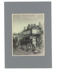 London England Horse Drawn Bus 1890 3-d Photo Reprint Stereographic Arts 5×7
