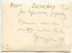 D5846 Photo 1943 Poland Poznan Zacharzyn Zachasberg Chodzież Kolmar Chodzieski