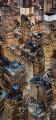 Original 2007 SCOTT PETERMAN ‘New York 14D’ NYC at NIGHT Contemporary Photograph