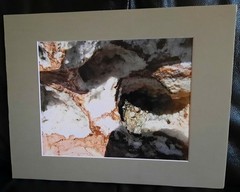 Matted Photograph: Rock Patterns