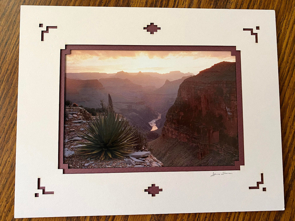 Grand Canyon Colorado River James Thomson Signed Print Sunset Desert 8 x 10