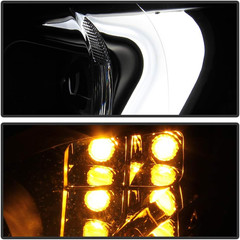– for [Halogen Model] 2014-2017 Mazda 6 Black Housing LED Tube Signal Projector