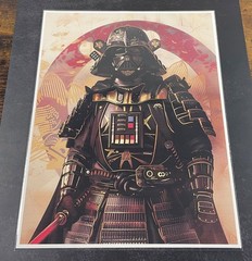 Japanese Inspired Star Wars Collectible 8.5×11 Canvas Fan Art – Darth Vadar