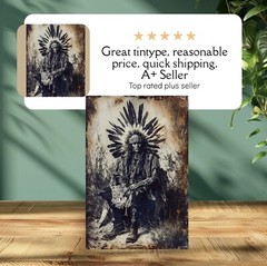 Native American Tintype Limited Edition Museum Series C0044RP