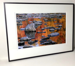 Fine Art Photograph Vermillion River with Autumn’s Reflections Signed & Matted