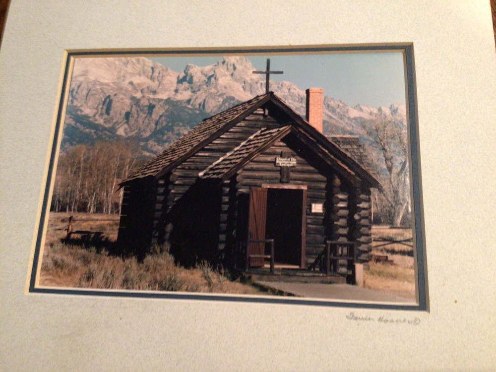 Chapel Of Transfiguration Grand Teton National Park Wyoming Matted Signed
