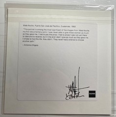 SIGNED ANTOINE d’AGATA MALA NOCHE, 1993 MAGNUM 6″ SQUARE PRINT 2022 NEW