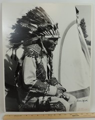 SURVIVORS of LITTLE BIGHORN Signed 16×20″ Photographs by Bill Groethe 1948 Set