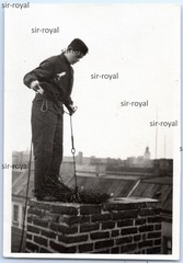 Chimney Sweep – 1930s – Craft Profession Work – Photo 5x8cm
