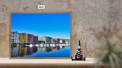 Trondheim Marina View, High Resolution Image, Many Formats, TV Art
