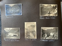 Old Photo Album Civilian with Flaws, Travel 1930s /90