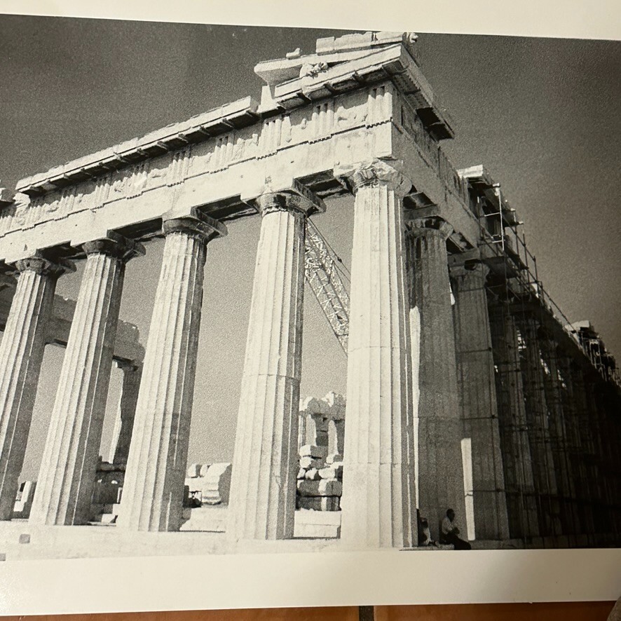 Photograph Print Janine Gordon Signed 16×20″ B/W Acropolis, Athens