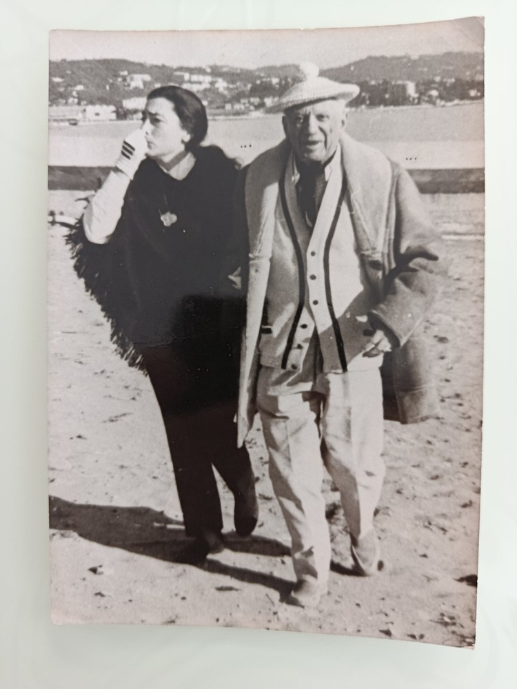 1969 Original Vintage Photo Pablo Picasso and Jacqueline ROQUE