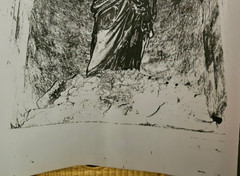 Virgin & Child Enlarged Photo Semi-Transparent Suzanne Lee 48×36 OOAK Monochrome