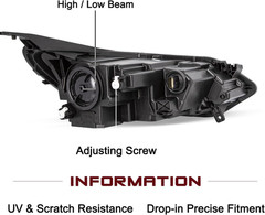 Halogen Type Headlights Assembly Fits 2018 2019 2020 2021 Chevy Equinox OE Style