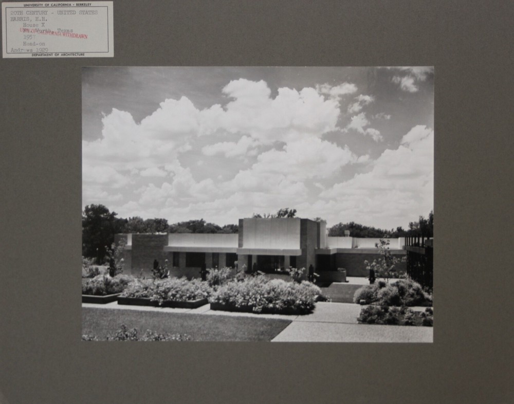 WAYNE ANDREWS-Chicago Architectural Photographer-Lot of 4 Harris House TX Photos