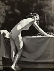 1927 Original EDWIN BOWER HESSER Art Deco Female Nude Woman Silver Gelatin Photo